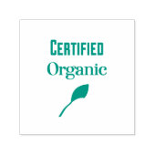 Bio mit grünem Leaf zertifiziert Permastempel (Design)