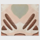 Bio Mittelalter Moderne Abstrakte Kunst Entdeckung Geschenkpapier (Flach)