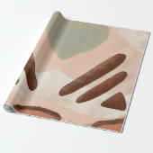 Bio Mittelalter Moderne Abstrakte Kunst Entdeckung Geschenkpapier (Ungerollt)