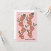 Bio Moderner Garten Terrakotta auf dem Land Pinako Karte (Vorderseite/Rückseite Beispiel)