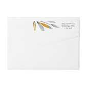 Bio Natural Christmas Return-Adressetikett (Rückseite)