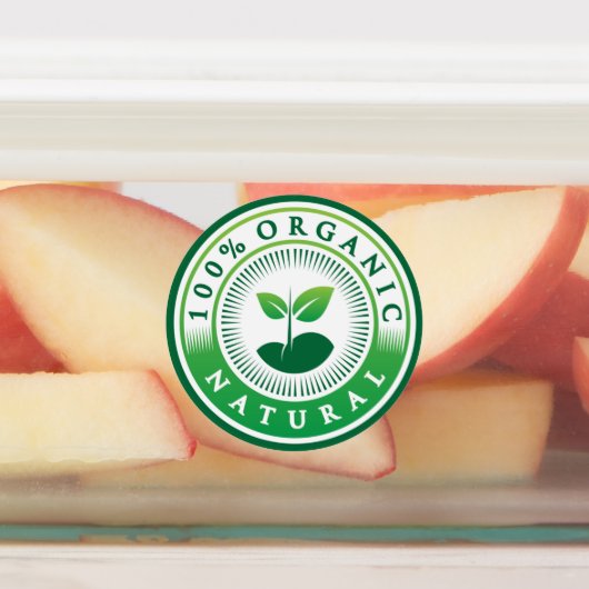 Bio Naturgesundheitssiegel Etiketten (Befestigt)