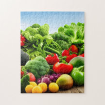 Bio Obst und Gemüse Jigsaw Puzzle