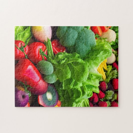 Bio Obst und Gemüse Jigsaw Puzzle (Horizontal)