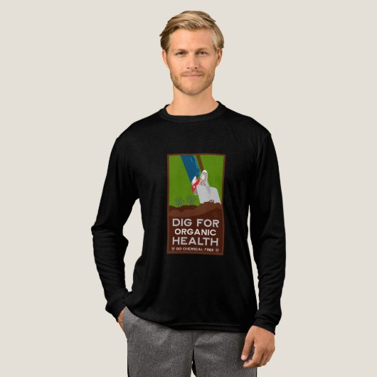 Bio Öko Landwirtschaft Tri-Blend Shirt (Volle Vorderseite)