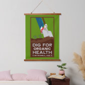Bio Öko Landwirtschaft Wandteppich Mit Holzrahmen (Schlafzimmer)
