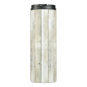 Bio Olivenöl Elfenbein Imitate Holz Streifen Weihn Thermosbecher (Rückseite)