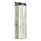 Bio Olivenöl Elfenbein Imitate Holz Streifen Weihn Thermosbecher (Nach rechts gedreht)