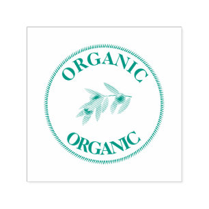 Bio Olivenzweig Permastempel