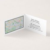 Bio Orangen, Saft, Bar, im Detail Visitenkarten (Innenseite)