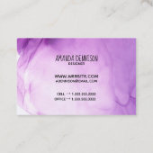 Bio Orchideenfarbe Visitenkarte (Rückseite)
