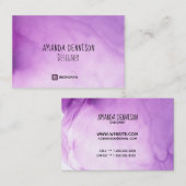 Bio Orchideenfarbe Visitenkarte (Vorne/Hinten)