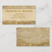 Bio PapierBlumen Visitenkarte (Vorne/Hinten)