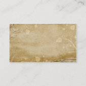 Bio PapierBlumen Visitenkarte (Rückseite)