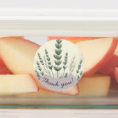 Bio Pastel Vielen Dank Sticker - Weich botanisch (Befestigt)