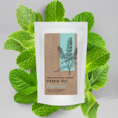 Bio Peppermint Tebal Kraft Business Label