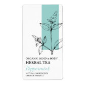 Bio Peppermint Teezeremonie-Label (Vorne)