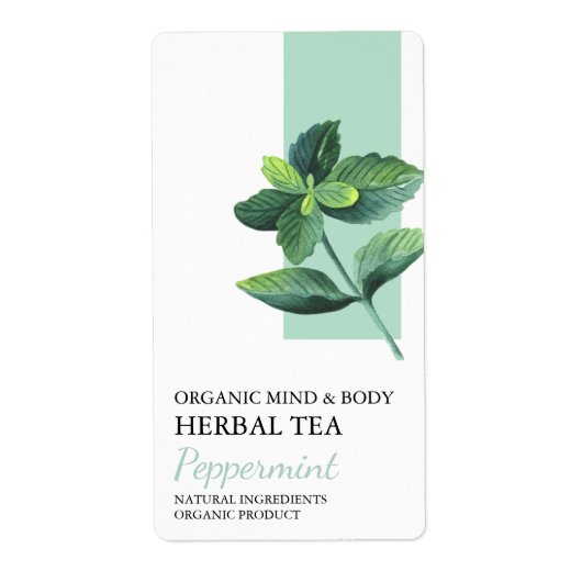 Bio Peppermint Teezeremonie-Label (Vorne)