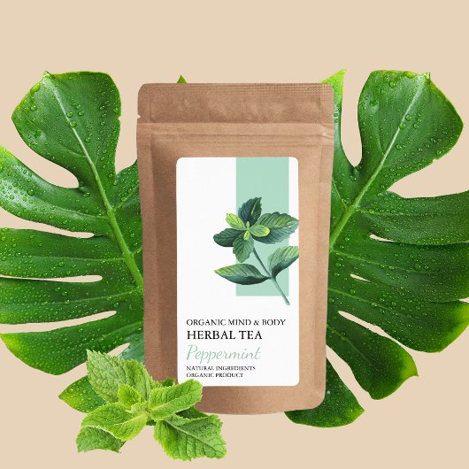 Bio Peppermint Teezeremonie-Label