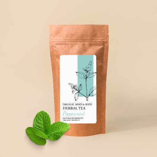 Bio Peppermint Teezeremonie-Label