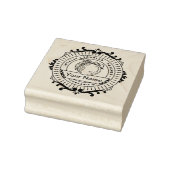 Bio Pfirsiche Früchte Gummistempel (Stempel)