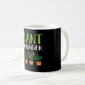 Bio Pflanze Manager Pflanze Lover Fun Puff Kaffeetasse (VorderseiteRechts)