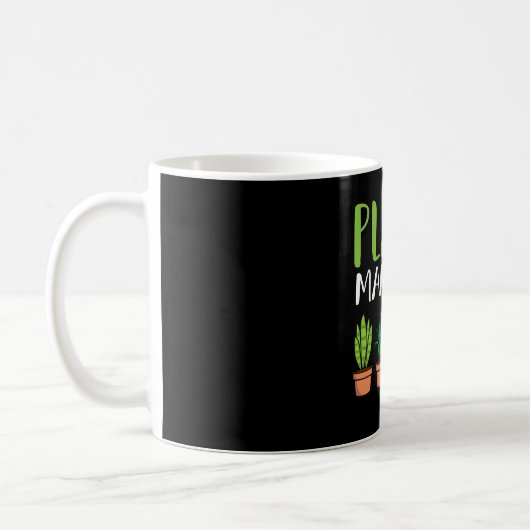 Bio Pflanze Manager Pflanze Lover Fun Puff Kaffeetasse (Links)
