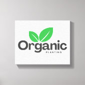 Bio Pflanzung Leinwanddruck (Vorderseite)