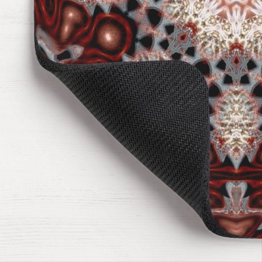 Bio Pilzschneeflocken Mousepad (Ecke)