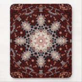 Bio Pilzschneeflocken Mousepad (Vorne)