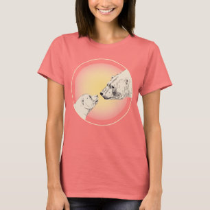 Bio Polar Bear Shirt Womens Bear Art T - Shirt