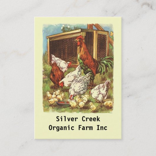 Bio Produkt etikettiert Huhneier Bauersmarkt Visitenkarte (Vorderseite)