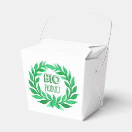 Bio-Produkt Grüne Aquarellfarm Frische Lebensmitte Geschenkschachtel