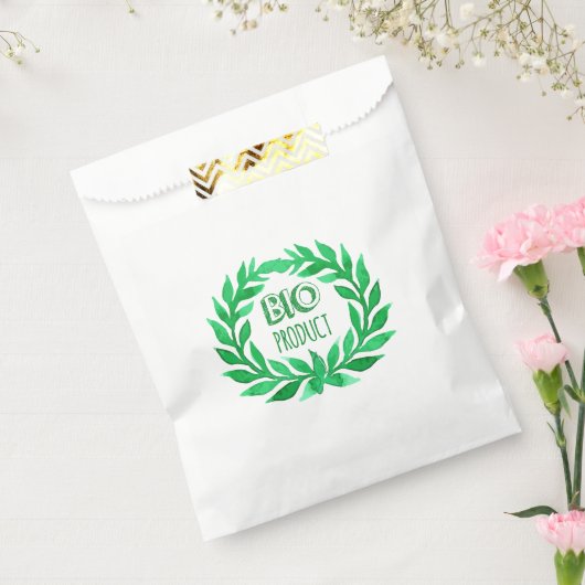 Bio-Produkt Grüne Aquarellfarm Frische Lebensmitte Geschenktütchen (Versiegelt)