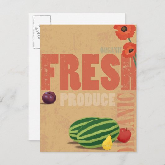 Bio Produktion Postkarte (Vorne/Hinten)