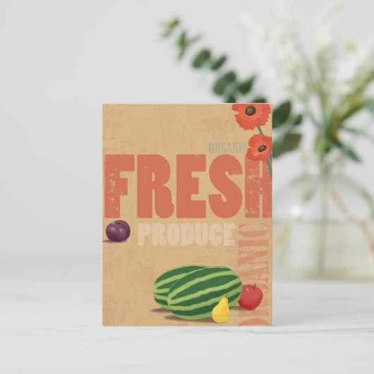 Bio Produktion Postkarte (Stehend Vorderseite)