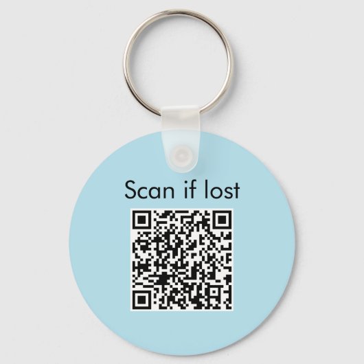 Bio QR-Code Gezeichnet Methanmolekül Schlüsselanhänger (Rückseite)