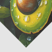 Bio Raingrown Avocado mit Dewdrops Seidenpapier (Ausschnitt)