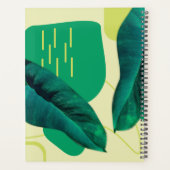 Bio realistische Leaf Collage Grüne Botanische Planer (Rückseite)