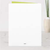 Bio realistische Leaf Collage Grüne Vielen Dank Karte (Rückseite)