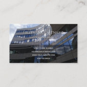 Bio Rechtecke für Wolkenkratzer Visitenkarte (Rückseite)