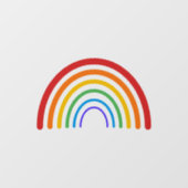 Bio Regenbogen-Gay Pride LGBTQ farbig Fensteraufkleber (Blatt)