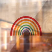 Bio Regenbogen-Gay Pride LGBTQ farbig Fensteraufkleber (Blatt 2)