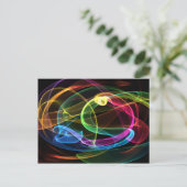 Bio Regenbogen Postkarte (Stehend Vorderseite)