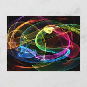 Bio Regenbogen Postkarte