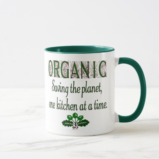 Bio Rettend Sprichwort Planet Kitchen Tasse (Rechts)