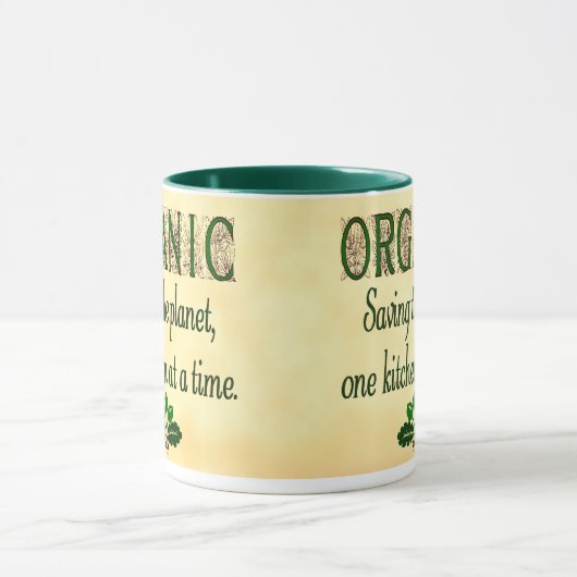 Bio Rettend Sprichwort Planet Kitchen Tasse (Zentrum)