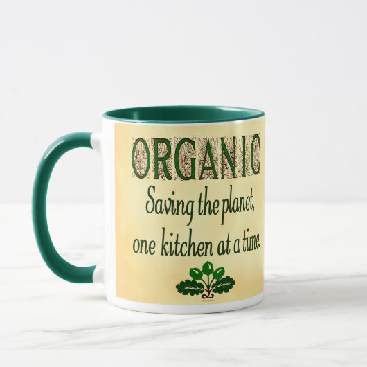Bio Rettend Sprichwort Planet Kitchen Tasse (Links)