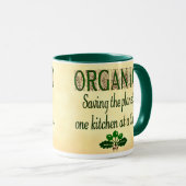 Bio Rettend Sprichwort Planet Kitchen Tasse (VorderseiteRechts)