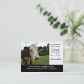 Bio Rindersorte oder Metzgerkarte Visitenkarte (Stehend Vorderseite)